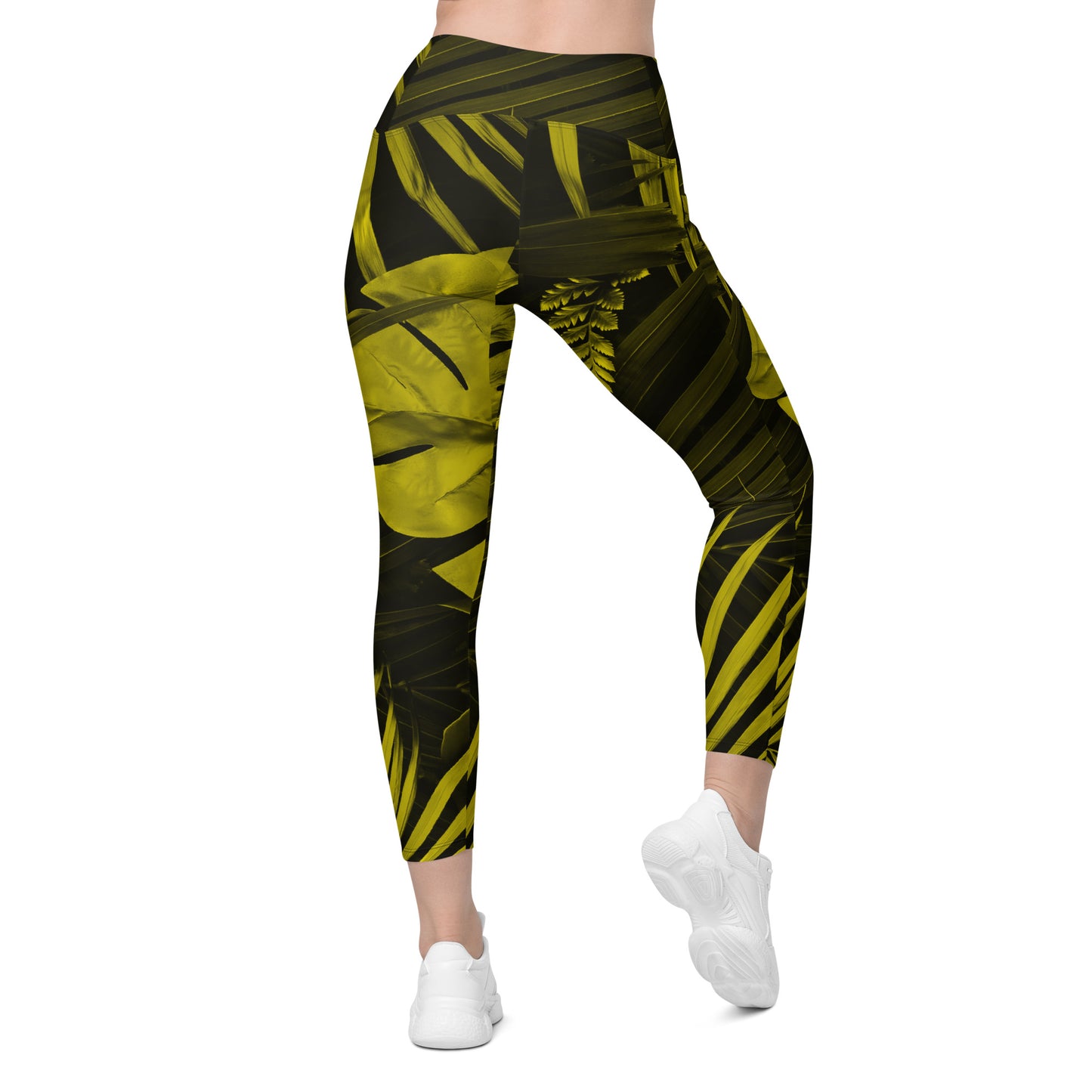 Yellowaze Women's Recycled Crossover Leggings With Pockets - FLAKOUT