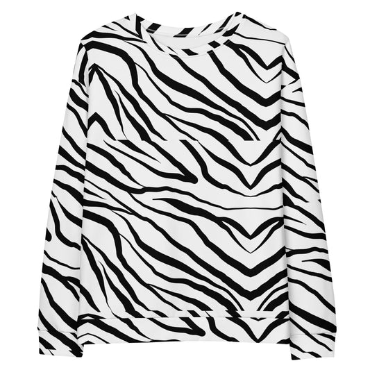 Striped Zebra Vibrance Sweatshirt - FLAKOUT