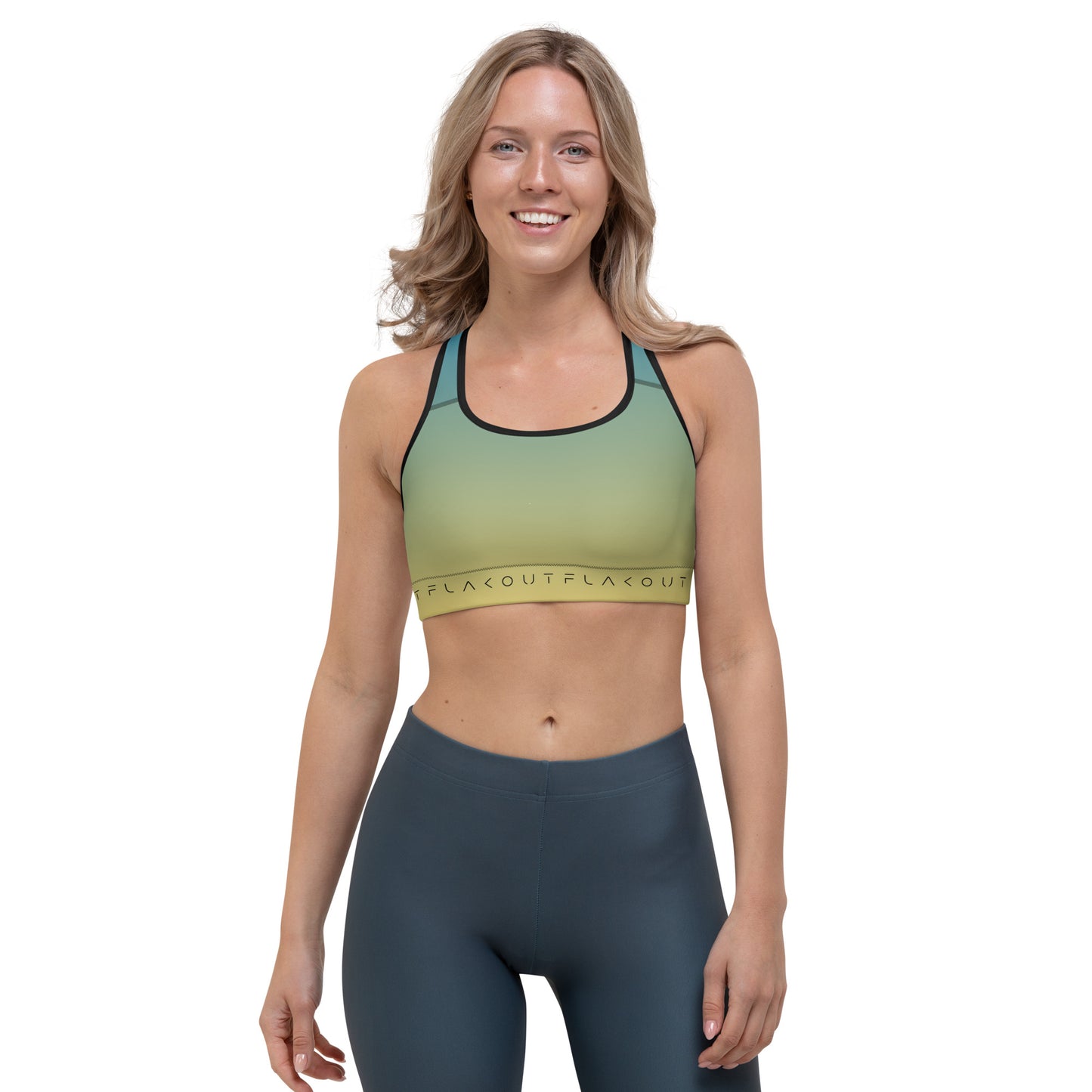 Oceanic Dawn Women's Sports Performance Bra - FLAKOUT