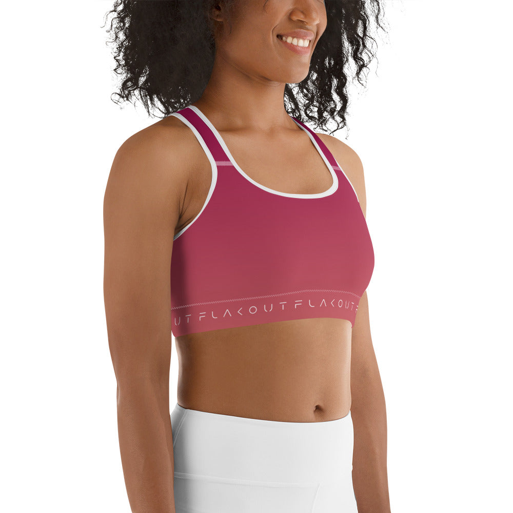 Rosewood Bloom Women's Sports Performance Bra - FLAKOUT