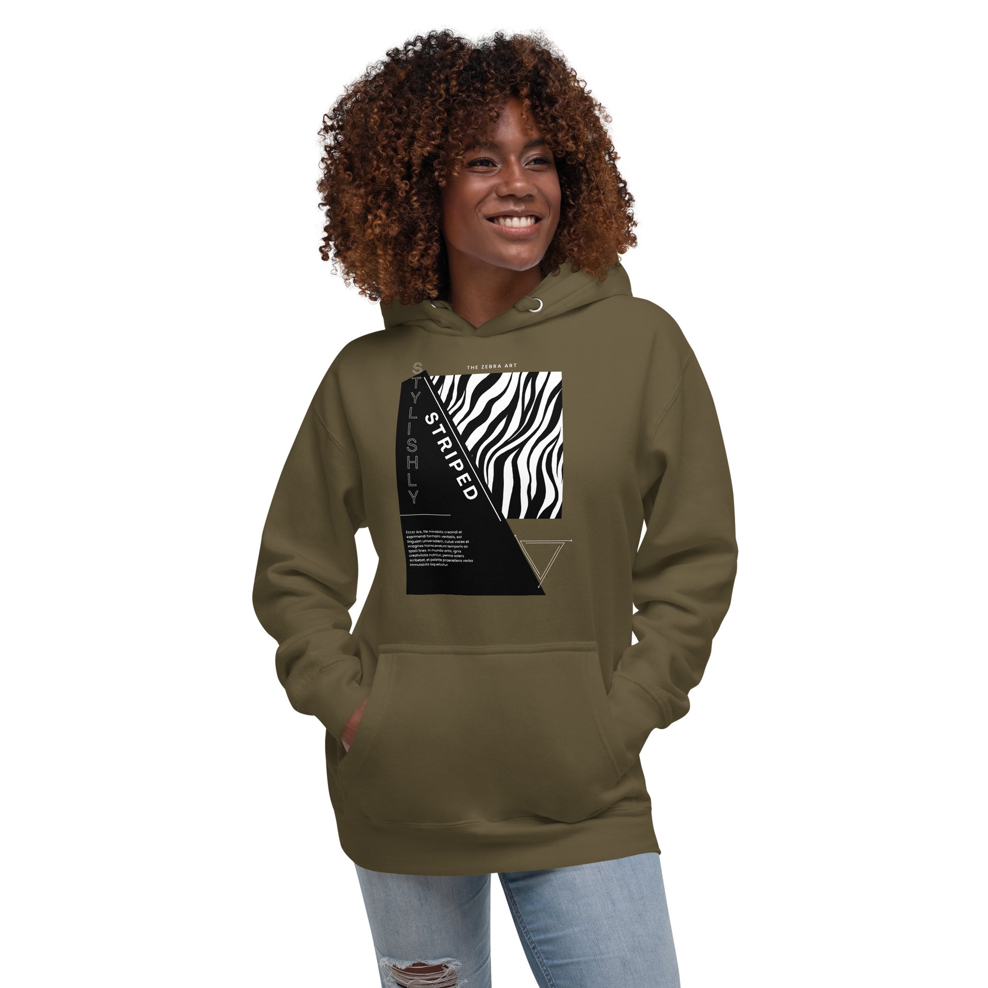 The Zebra Art Unisex Hoodie - FLAKOUT