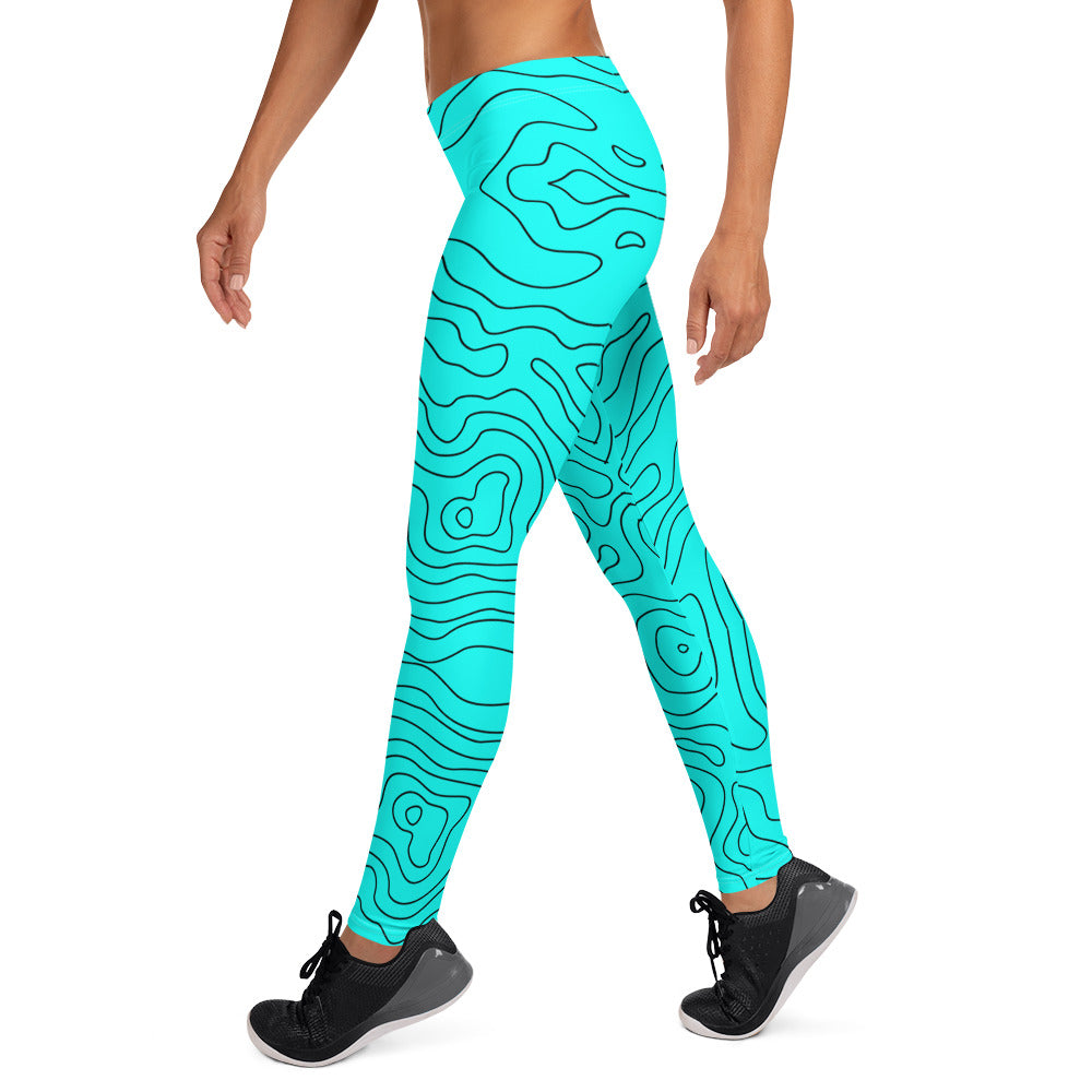 Blue Abyss Women's Leggings - FLAKOUT