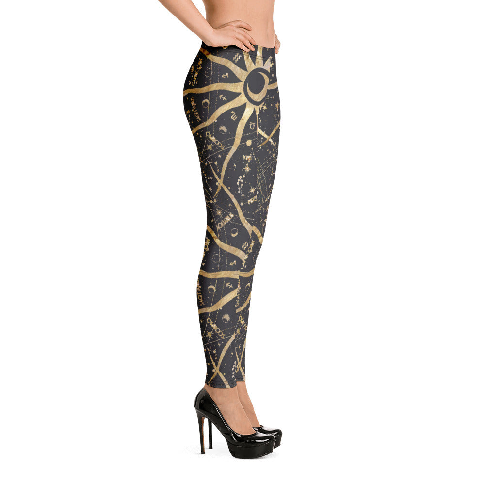 Women's Leggings Ancient Sun - FLAKOUT