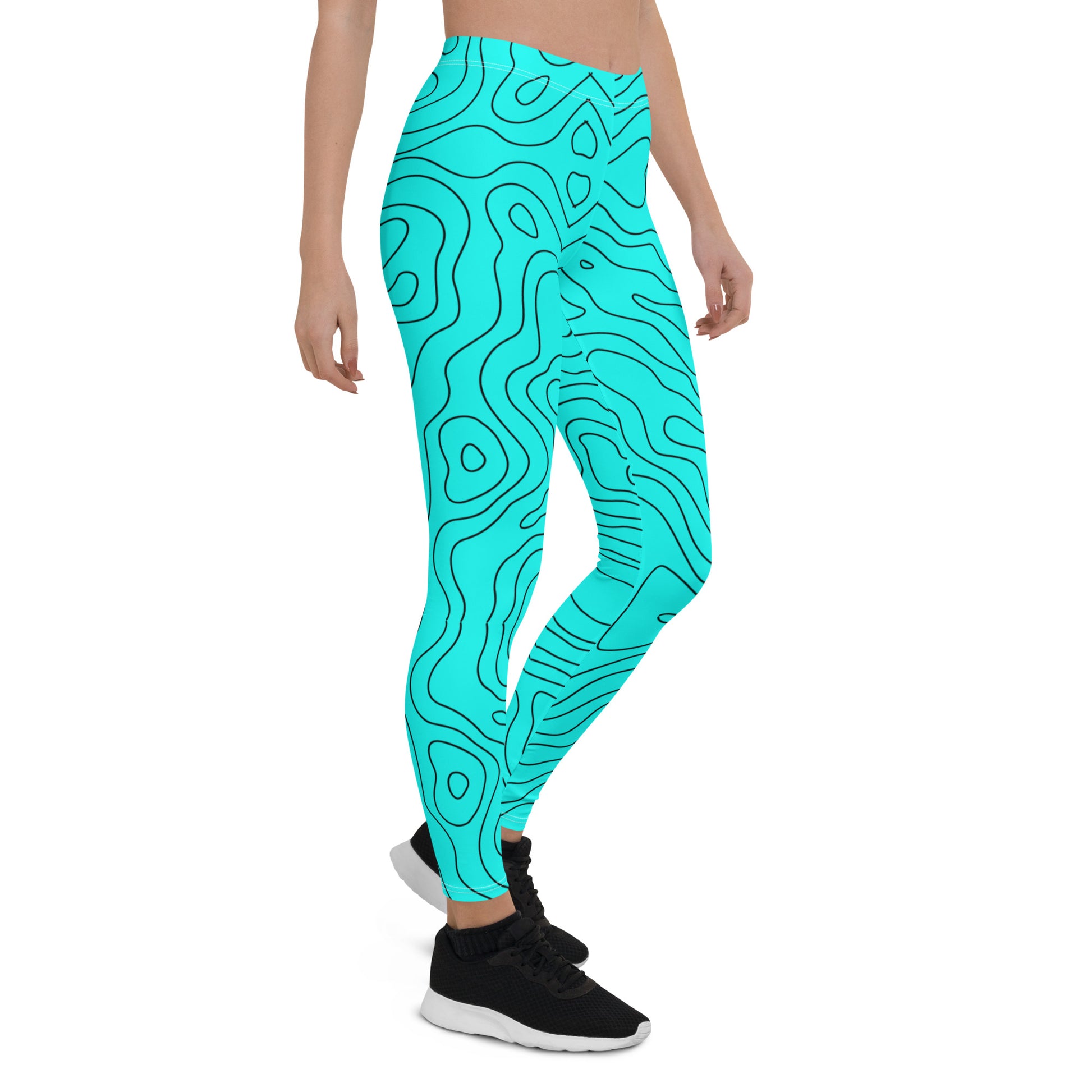 Blue Abyss Women's Leggings - FLAKOUT