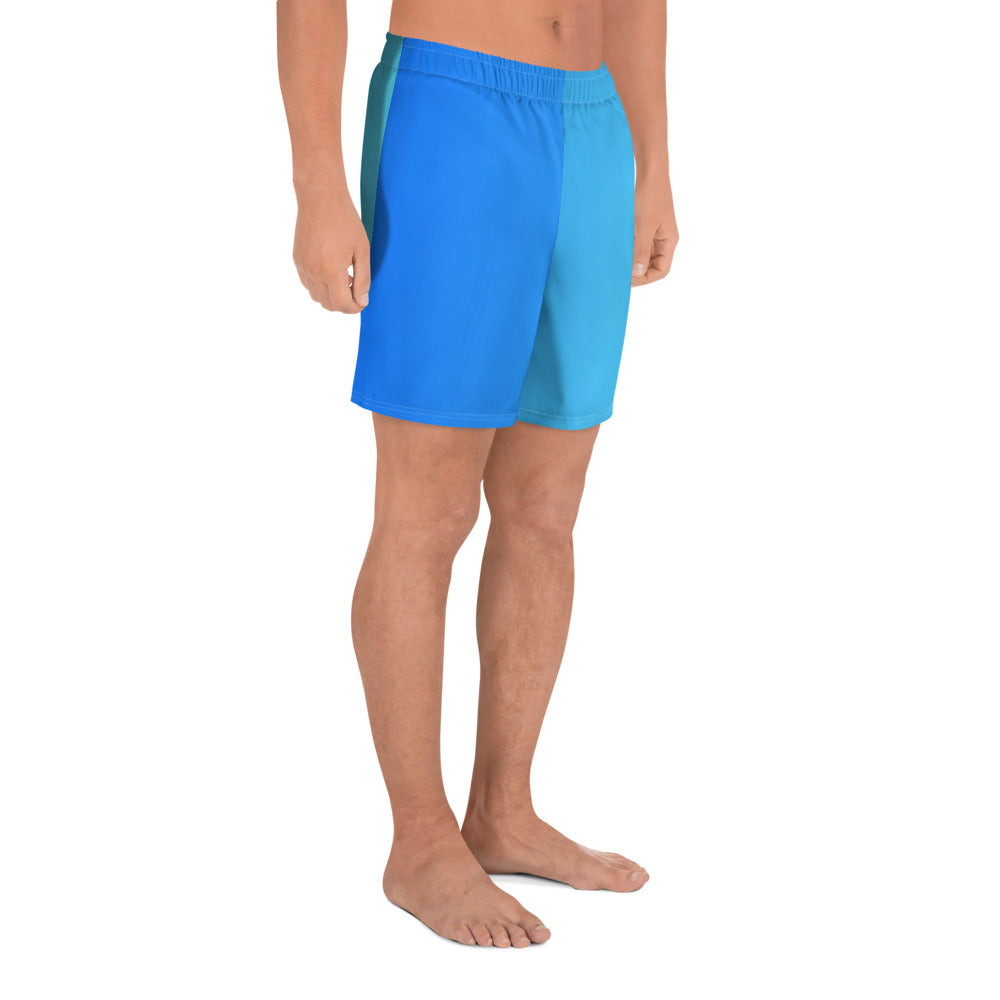 Breezy Azure Men's Swim - Athletic Shorts - FLAKOUT