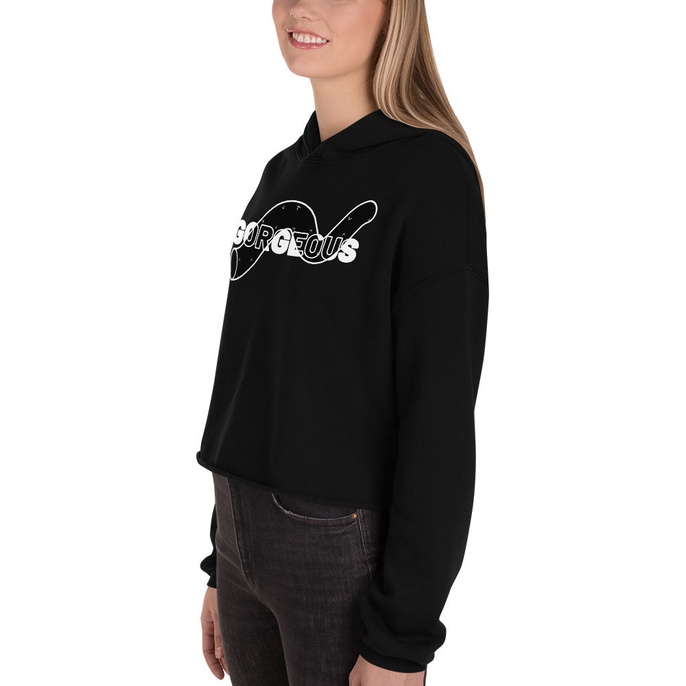 Gorgeous Opulent Allure Women's Crop Hoodie - FLAKOUT